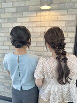 アシャヘアー(A.s.h.a hair)&nbsp;カチモリシニヨン＆ツイン編みおろし