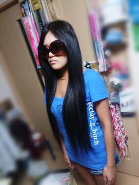 クレイジービッチ(CLAY G BITCH) 仙台エクステ ヘソ下ロング 編み込みエクステ 宮城野区エクステ