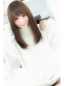 ラフィ(Laffy) 【Laffy】シースルーバング風大人セミロング