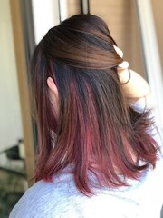 【Lead Hair】インナーカラーレッド