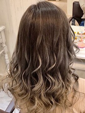 ディバイス カラーアンドエクステ(Device) 【Device】外国人風アッシュグレー＋シールエクステ50枚