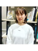 ハイライト ブリーチハイライト ボブ