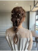 編みおろしヘアセット