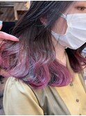インナーグラデーション×ピンク