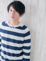 モッズヘアメン 札幌月寒店(mod's hair men)&nbsp;≪mod's men≫ラフフェザー暗髪七三分けスマートマッシュg