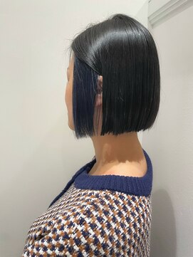 アンサム 三軒茶屋(UNSOME) ブルーブラック /  ブルー　インナーカラー