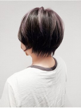 フォーカス 南流山店(FOCUS) 紫アンブレラカラー☆艶ショート