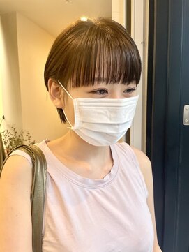 サンド 表参道(sand) ショートボブパーマ20代30代40代イヤリングカラー大人可愛い