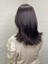 ヘアースペースブルーム プリュス 石橋店(HAIR SPACE BLOOM plus) 石橋阪大前/ラベンダーブラック/髪質改善/艶カラー/ローレイヤー