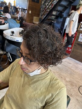 バブルス ヘアー ワークス(Bubbles hair works) メンズ特殊パーマ