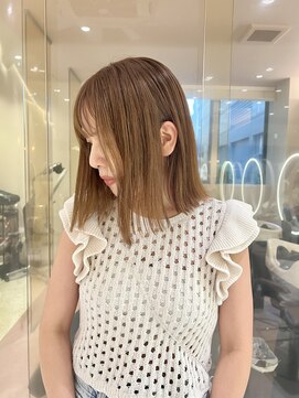 マイル 渋谷(mile) 【SATSUKI】ブリーチなしダブルカラーでマロンカラー