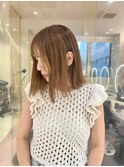 【SATSUKI】ブリーチなしダブルカラーでマロンカラー