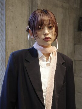 ネロ ヘアサロン 渋谷(NERO HAIR SALON) 【倉畑果歩】ブリーチなしダブルカラー◎カシスピンクカラー