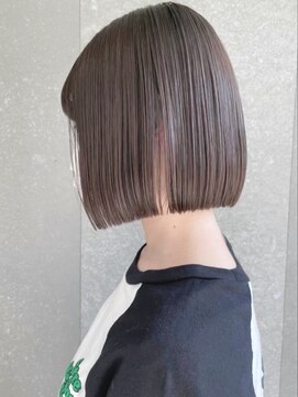 リール 銀座(R'EEL) ウェーブミディアム似合わせカットメルティカラーボブ/銀座