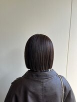 カシェ リタ ヘアー(CACHE'&RITA HAIR)&nbsp;切りっぱなしボブ◯くすみベージュ