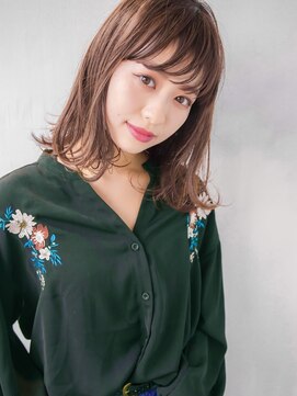 ジーナリア(Xena ria) マロンベージュ/韓国風/姫カットレイヤー髪質改善★7