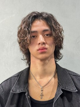 フィフスパーク(fifth PARK) 渋谷メンズミディアムメンズボブパーマ緩めスパイラルパーマ