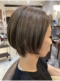 大人丸みショートボブ