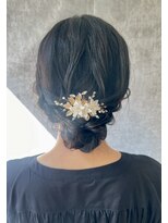 スタイル 横浜(STYLE)&nbsp;結婚式お呼ばれ編み込みシニヨン／ヘアセット/シニヨン/アレンジ