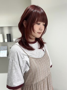 キーン 立川店(keen) 【keen×RIN】ディープレッド×ミディアムウルフ