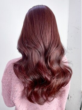 シオン(shion) ロング顔周りレイヤー韓国ヘアくびれヘアダブルカラー_ba554831