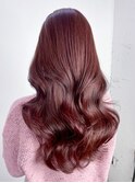 ロング顔周りレイヤー韓国ヘアくびれヘアダブルカラー_ba554831