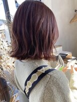 アム(am)&nbsp;大人シアーベージュミニウルフボブミディアムレイヤー