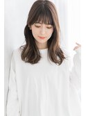【FRAME  天王寺あべの】ニュアンスカラー/ぱっつん前髪