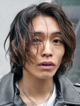 フィフス 原宿(fifth) 原宿シャドウパーマメンズカットツイスパシースルーマッシュ30代