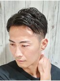 メンズビジネスベリーショート　爽やか清潔感眉毛カット