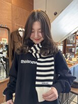 チャプター 問屋町(chapter) 透明感ケアカラー赤味なしオリーブベージュレイヤーカット韓国