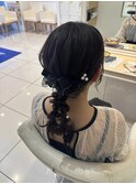 ツイン編みおろしアレンジ