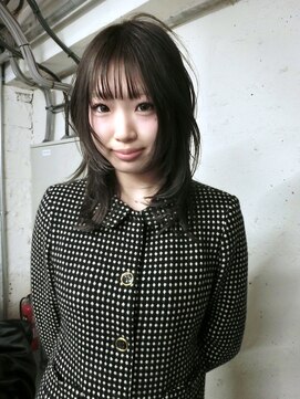 ノラ シブヤ(NORA) ★ミディアムレイヤーカットウルフカットハッシュカット暗髪