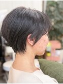 横顔ショート