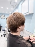 メンズウルフ×ミルクティーエンドカラー