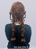 【推し活ヘアメ】立体りぼん編みおろしツインヘア