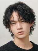 銀座シャドウパーマニュアンスパーマツーブロックメンズパーマ
