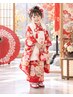 【平日限定/七五三3歳】ヘアセット＋メイク＋被布着付け ￥17,600
