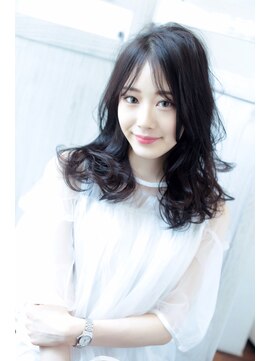 ミューズ 原店(MU-SE) 黒髪大人ゆるふわスタイル