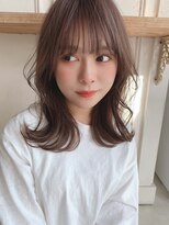 ひし形くびれ（前髪イメチェンラベンダーカラー）