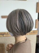 トップヘアー 本店(TOP HAIR) グラボブグレイヘアー/30代40代50代/倉敷
