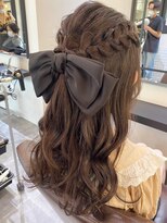 サロンドミルク 溝の口店(salon de MiLK) ハーフアップアレンジ