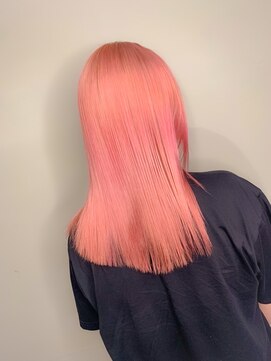 ラズリー(Lazliy) 切りっぱなし　ホワイトピンク