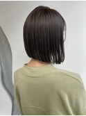 【なかじま ひびき】ディープグレージュ×ワンレンボブ