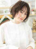 カバーヘア イヴ 戸頭店(COVER HAIR EVE)&nbsp;シースルーバング小顔くせ毛風マッシュボブc5戸頭20代30代40代