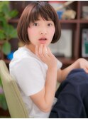 黒髪グレーベージュ小顔前下がりぶつ切りボブc5浦和20代30代40代