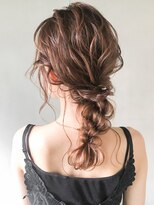 ☆ヘアアレンジ二次会ヘアセットシニヨンモテ髪編み込み#91_1126