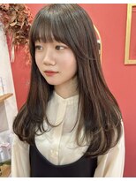 アイエン(aien) ナチュラルストレート×小顔ワンカールレイヤー