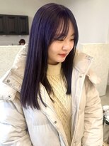 ディッセンバー 神宮前(December) 紫カラー/ラベンダーグレージュ/ブリーチカラー/原宿