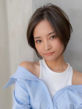 イオ 本厚木(io) ショートヘア似合わせカットグレージュカラーイメチェン小顔